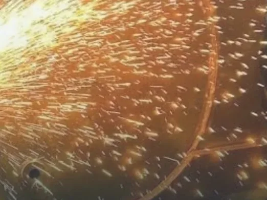 Sparks during Plant & Fixed welding repair work